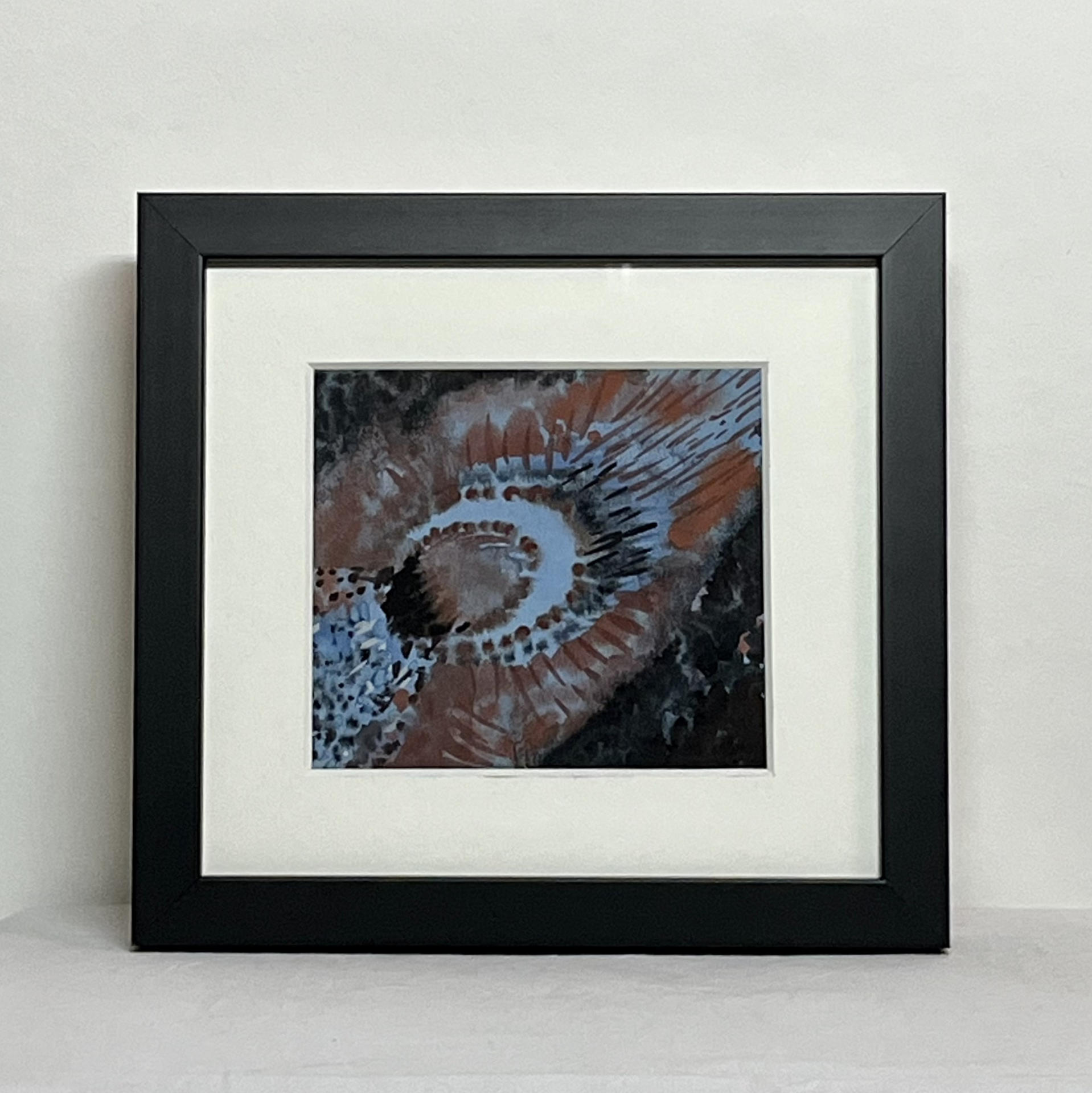 "Pistillo", tempera su cartoncino, Bianchi