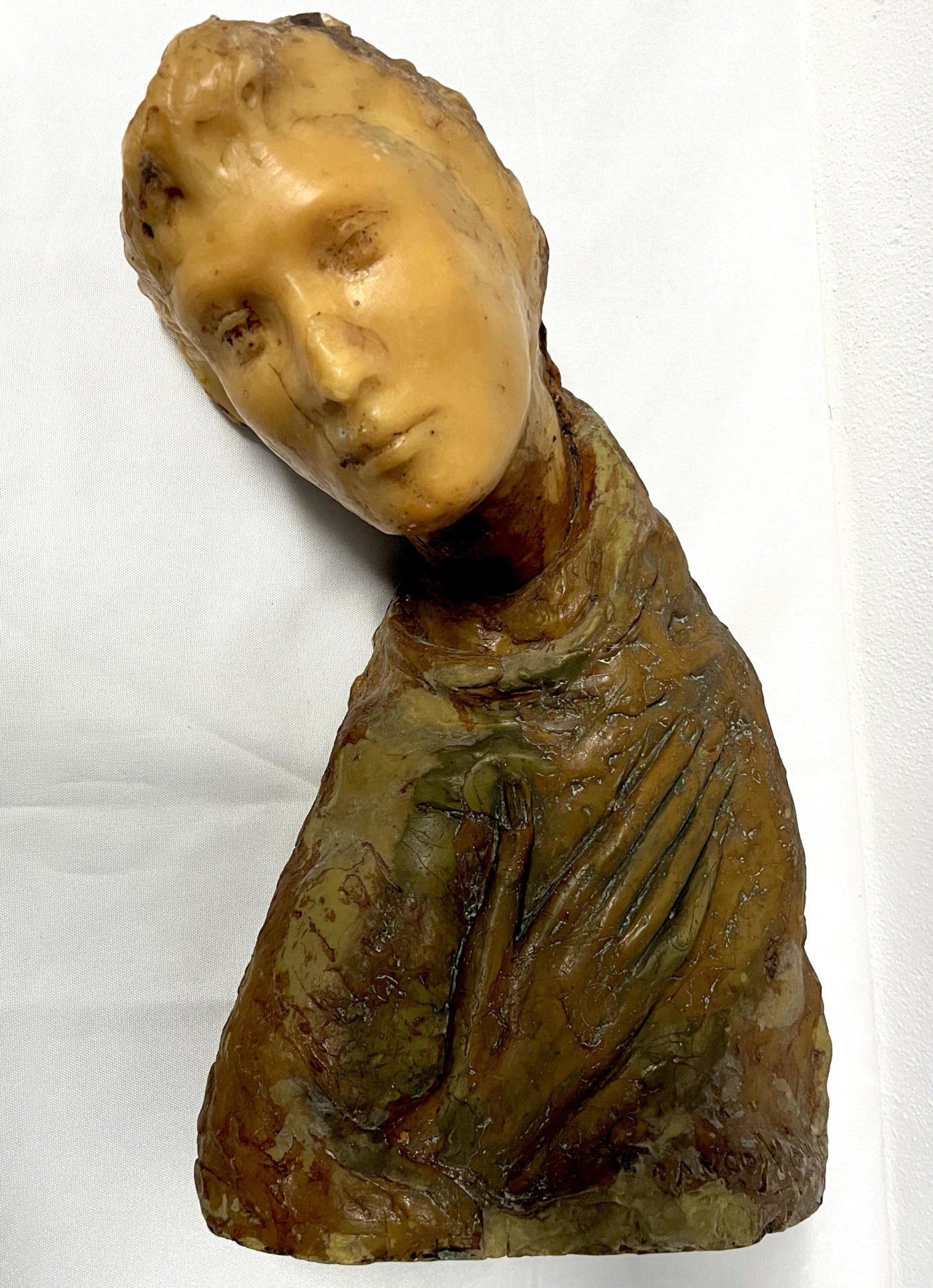 San Francesco - Franco Molteni - scultura in cera - immagine 2
