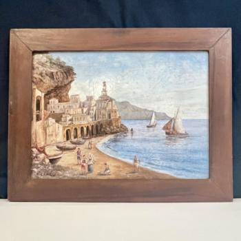 olio su cartone, 44x34